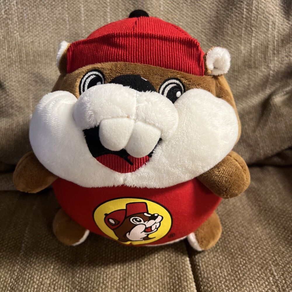 BUCEES PLUSH STUFFED ANIMAL BUCKY THE BEAVER 7 INCH ROUND JAAG GAS BUC-EE'S